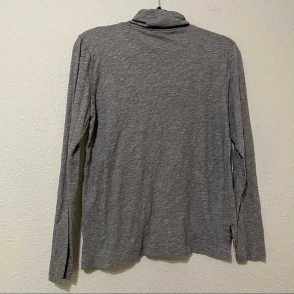 Madewell Grey Long Sleeve Lightweight Turtleneck Sweater Womens M Classic Preppy - Picture 5 of 8